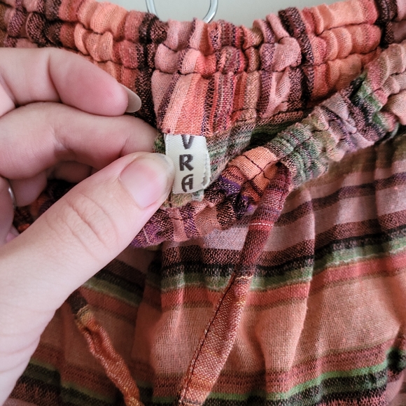 🖤Flowy stripe cotton Pants - Picture 3 of 8